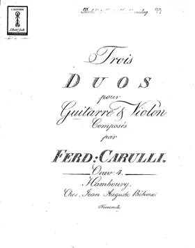 3 Duos for Violin &amp; Guitar