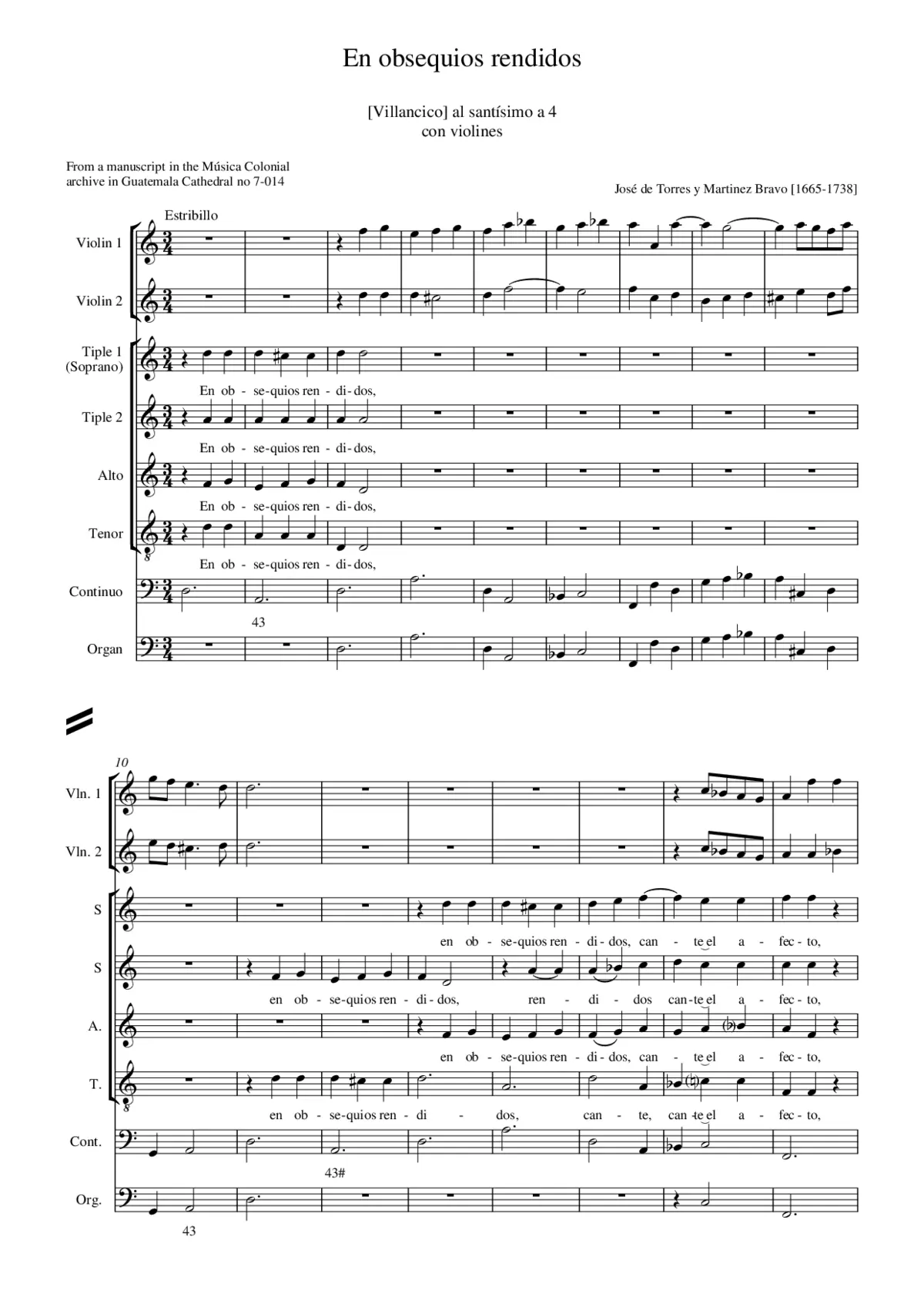 En obsequios rendidos - Page 1
