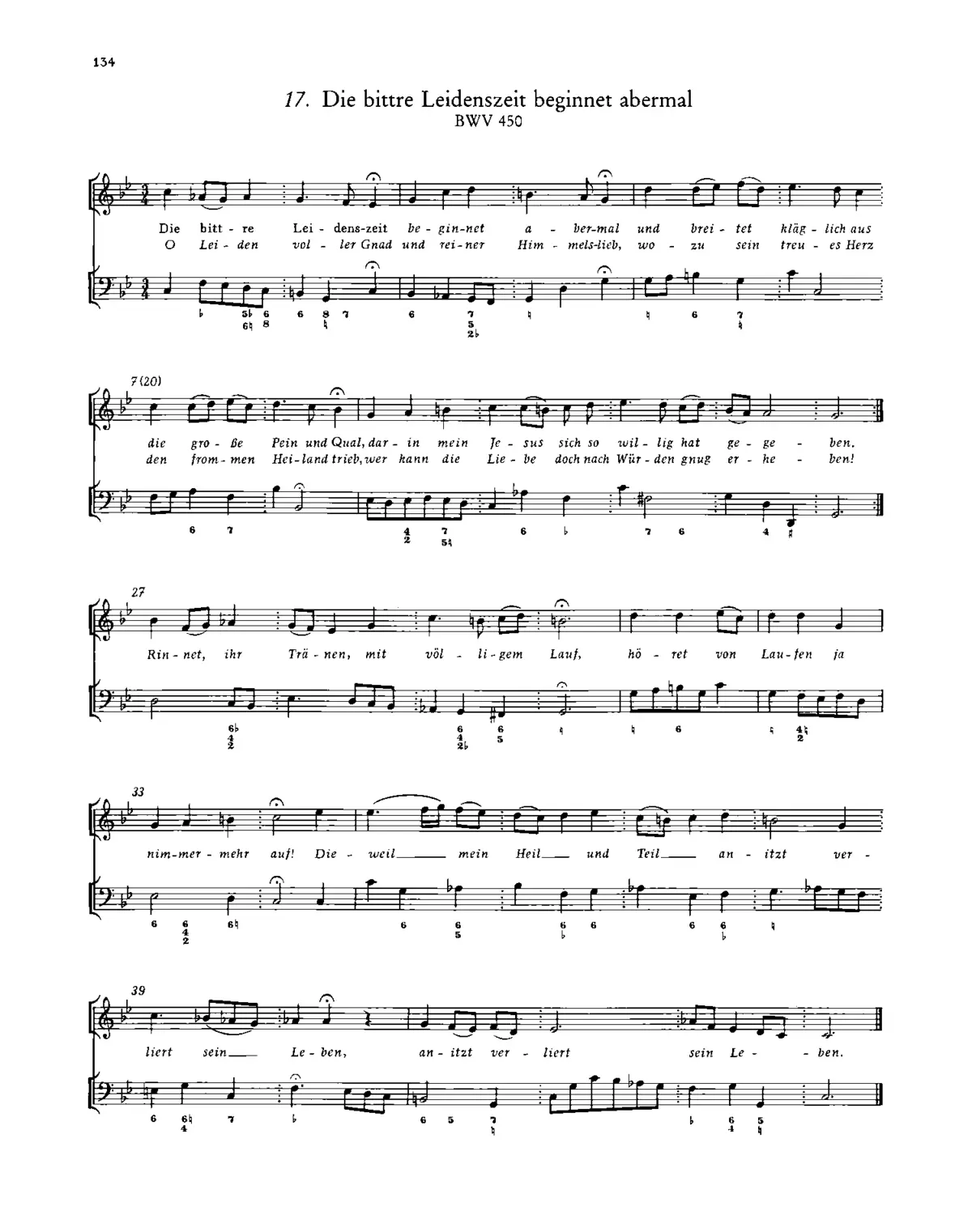 Die bitt're Leidenszeit beginnet abermal - Page 1