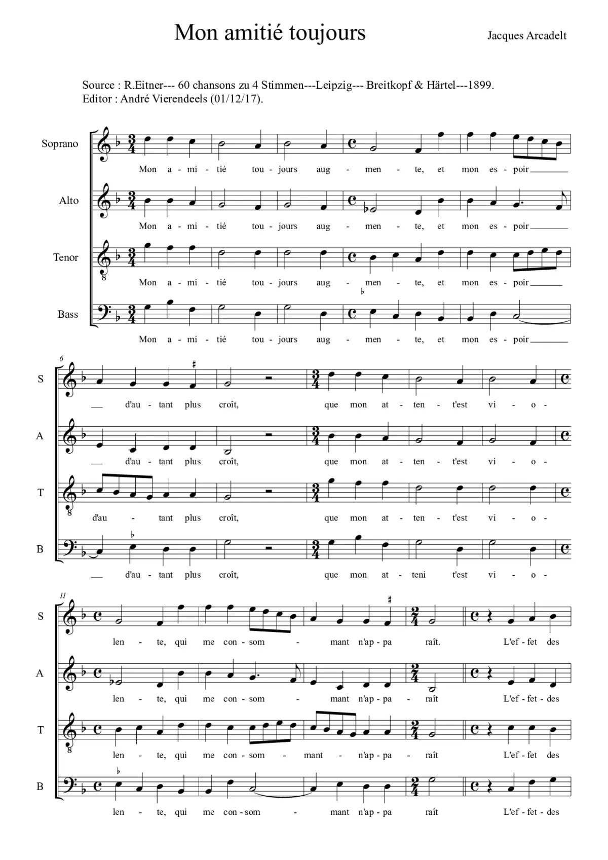 Mon amitié toujours augmente - Page 1