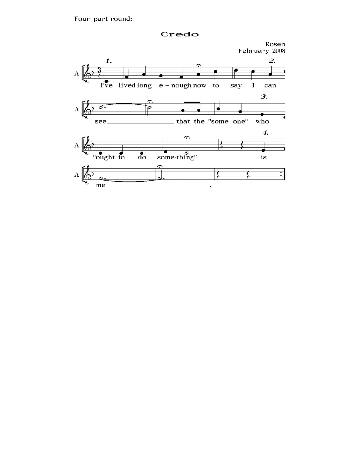 Credo - Page 1