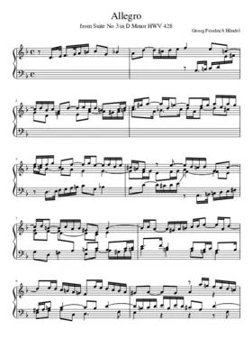 Suite in D minor HWV 428