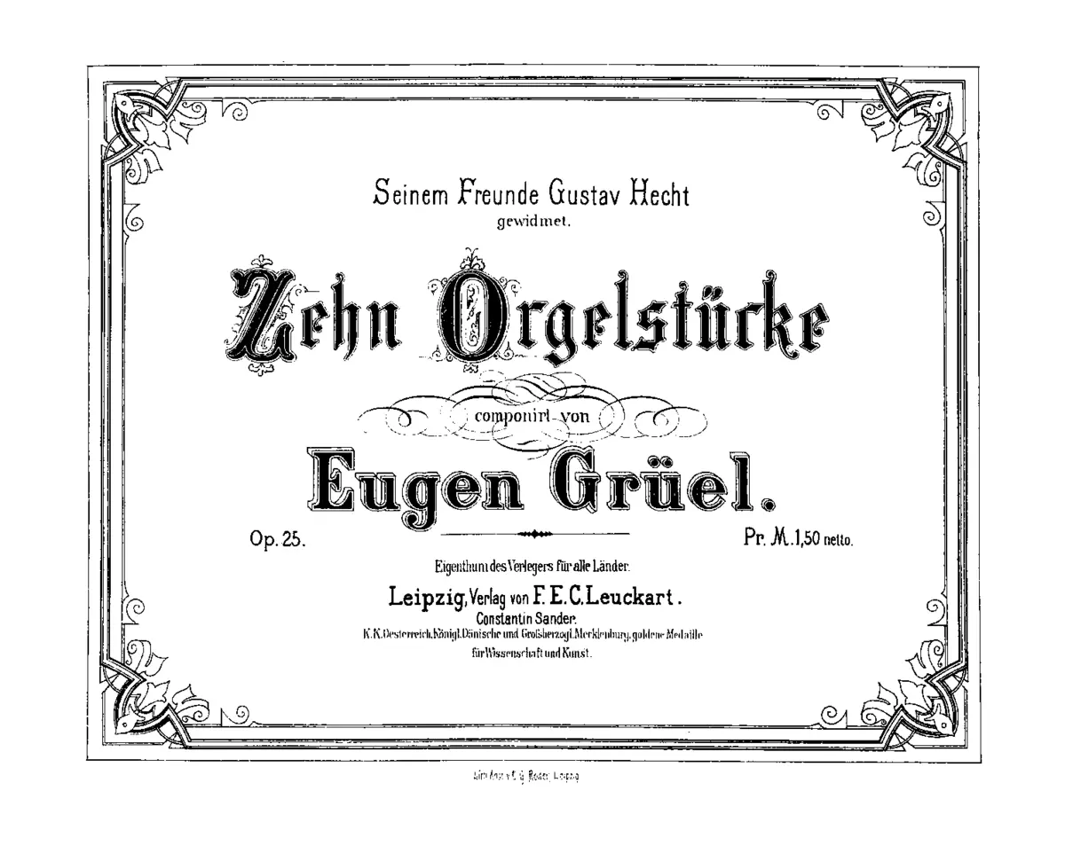 10 Orgelstücke - Page 1