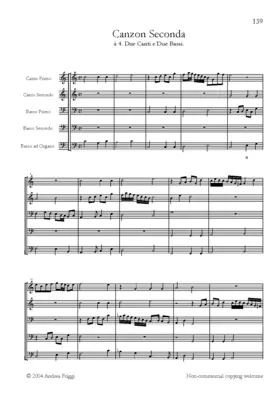 Canzon à due canti e due bassi