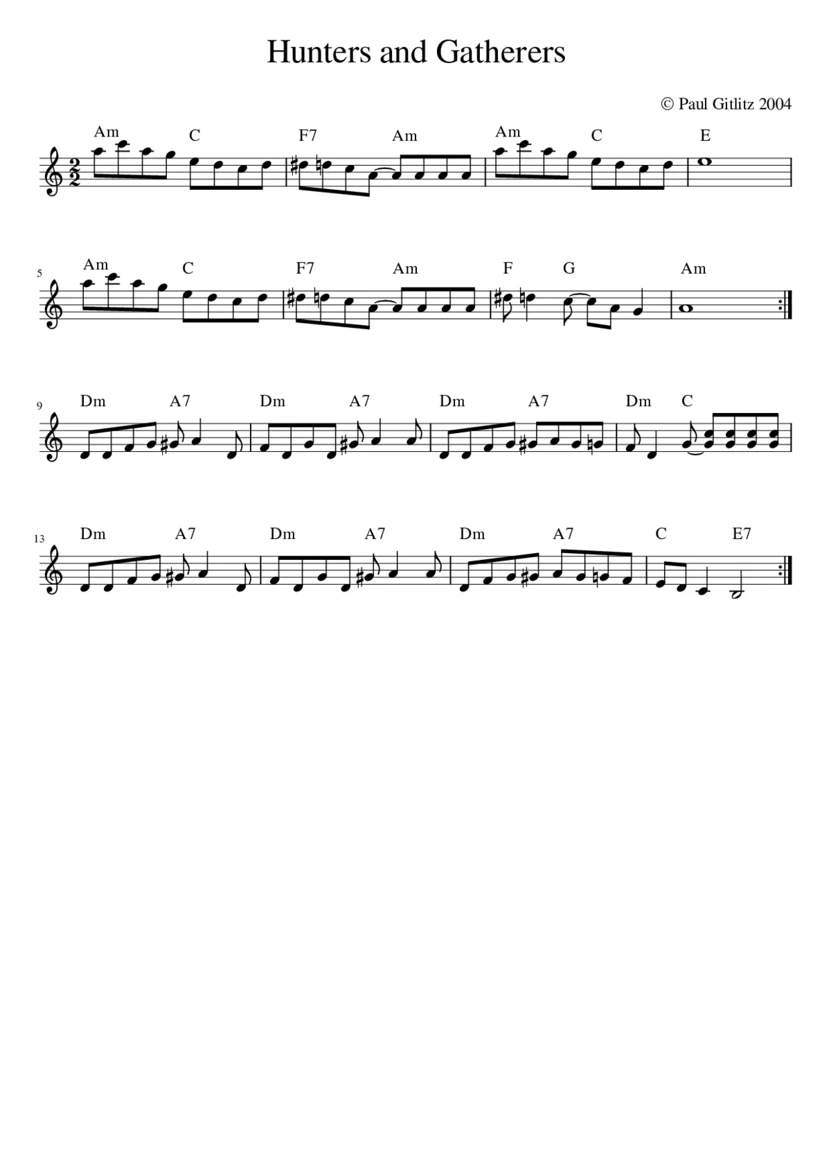 Hunters and Gatherers - Page 1