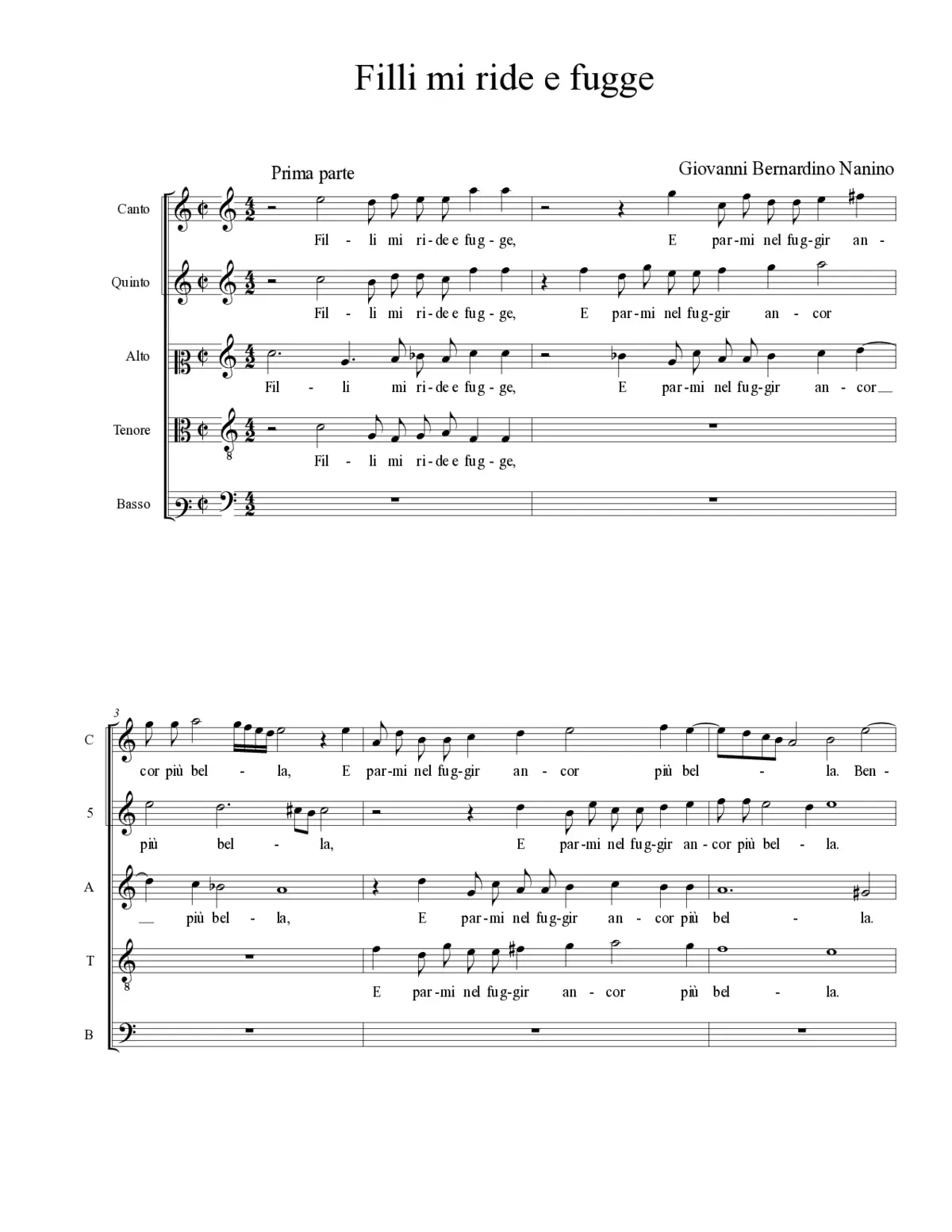 Filli mi ride e fugge - Page 1