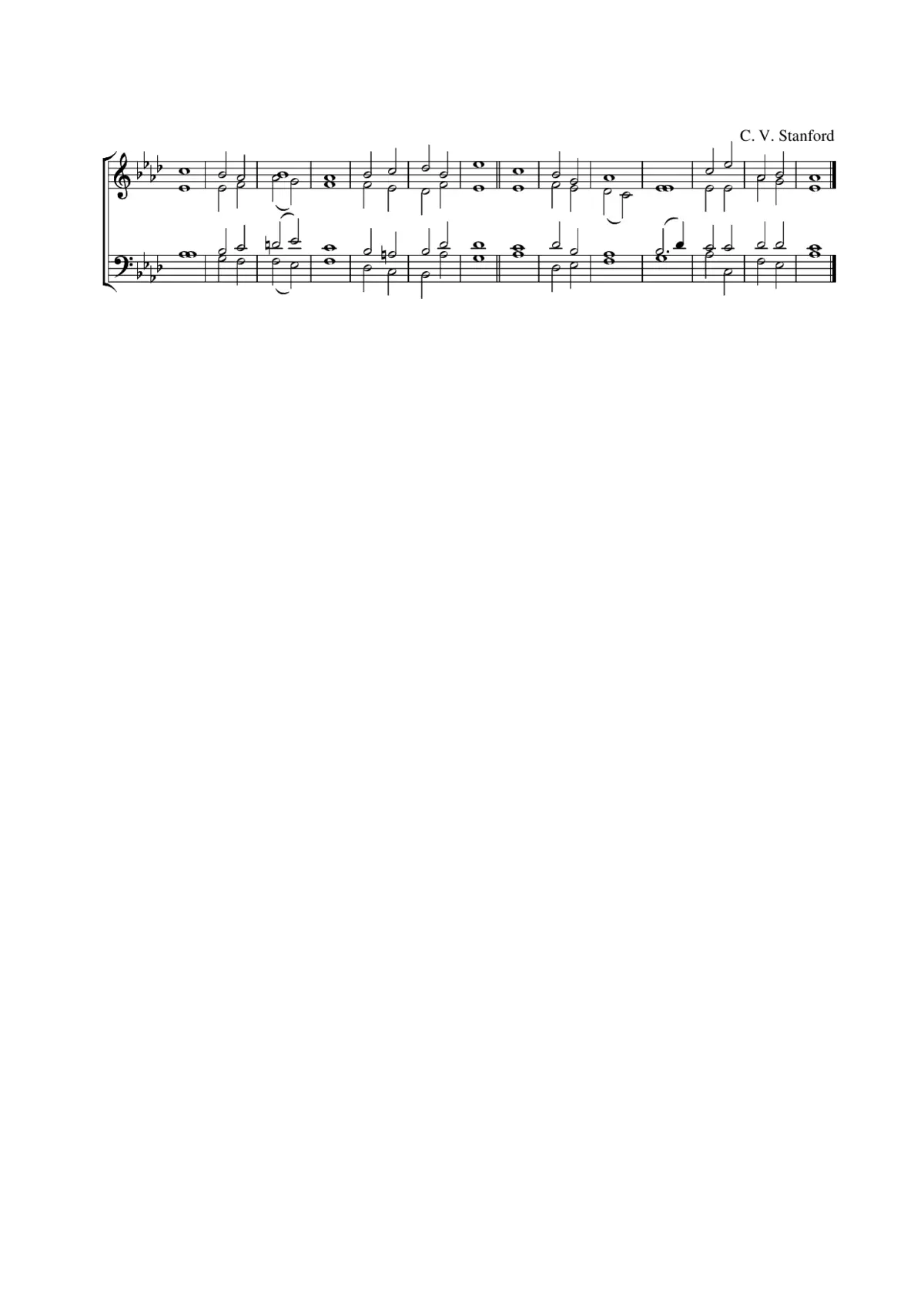 Double chant in A-flat major - Page 1