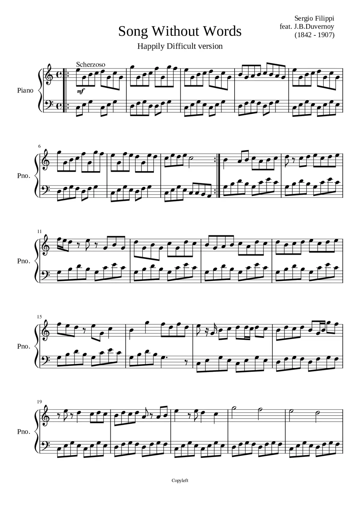 Song Without Words - Happily Version - Page 1