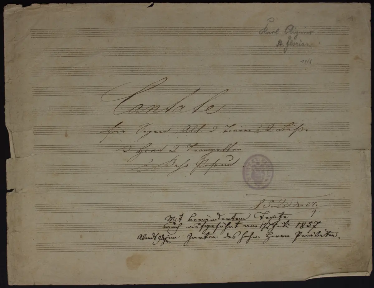 Arneth Cantata - Page 1
