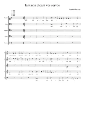 Iam non dicam vos servos