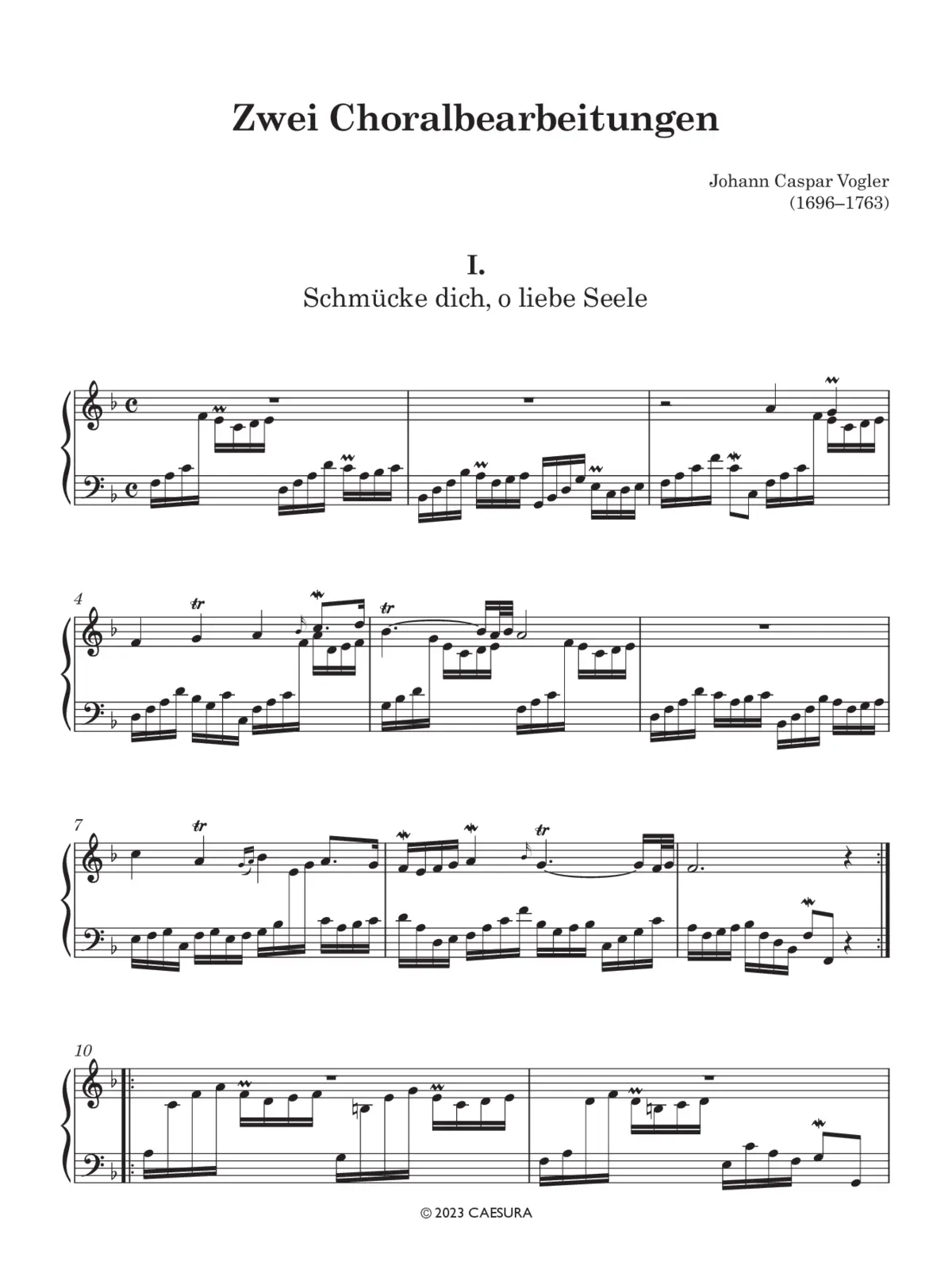 2 Choralbearbeitungen - Page 1