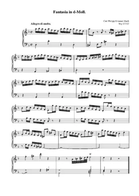 Fantasia in D minor, H.224