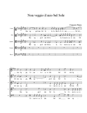 Non veggio il mio bel sole