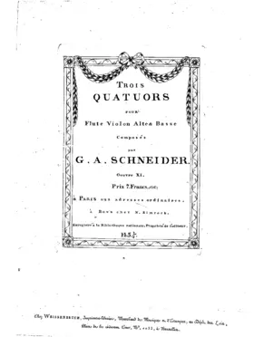 3 Quartets for Flute and Strings