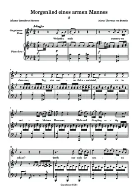 Morgenlied eines armen Mannes
