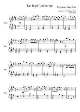 let it go let her go mashup