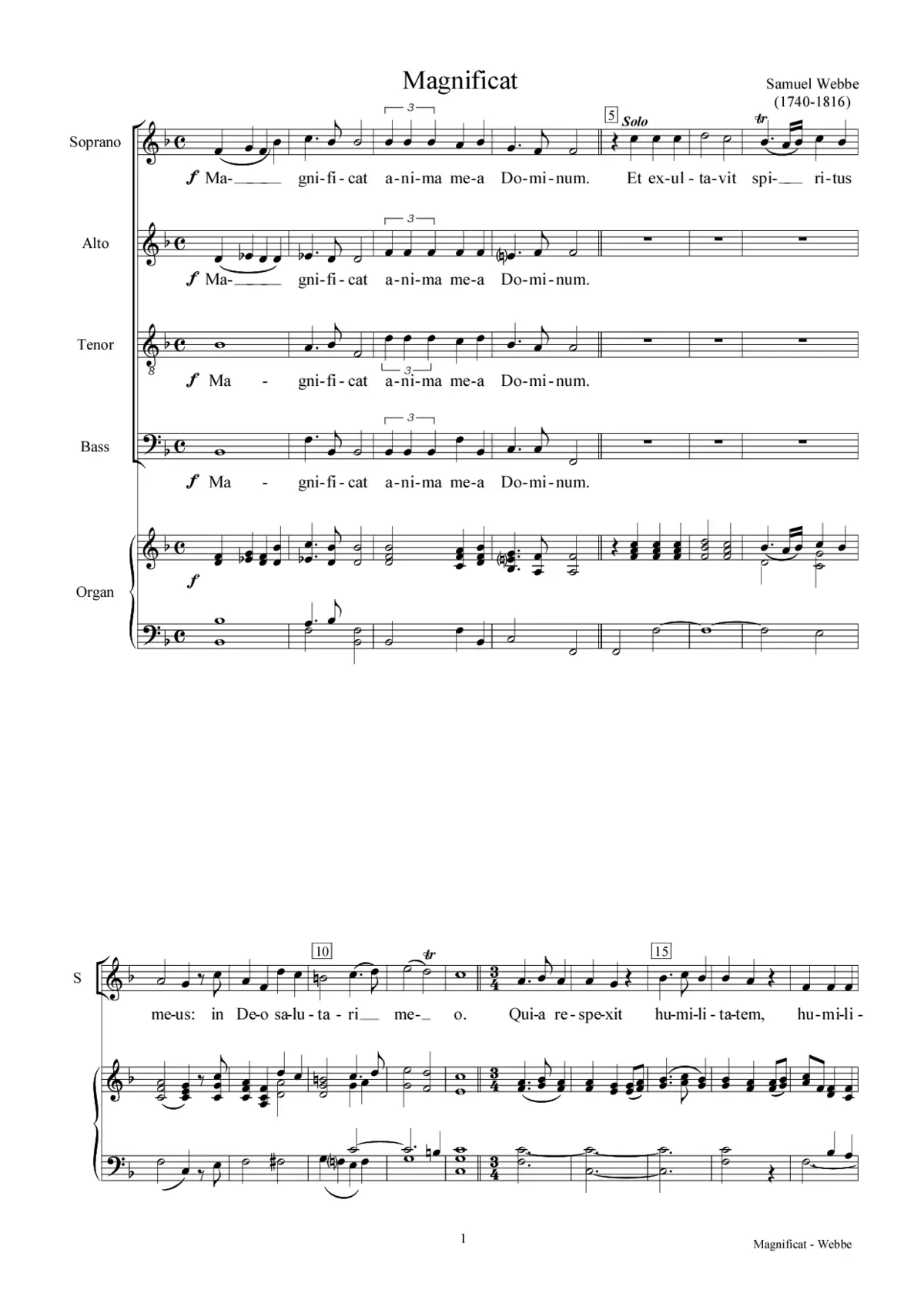 Magnificat - Page 1
