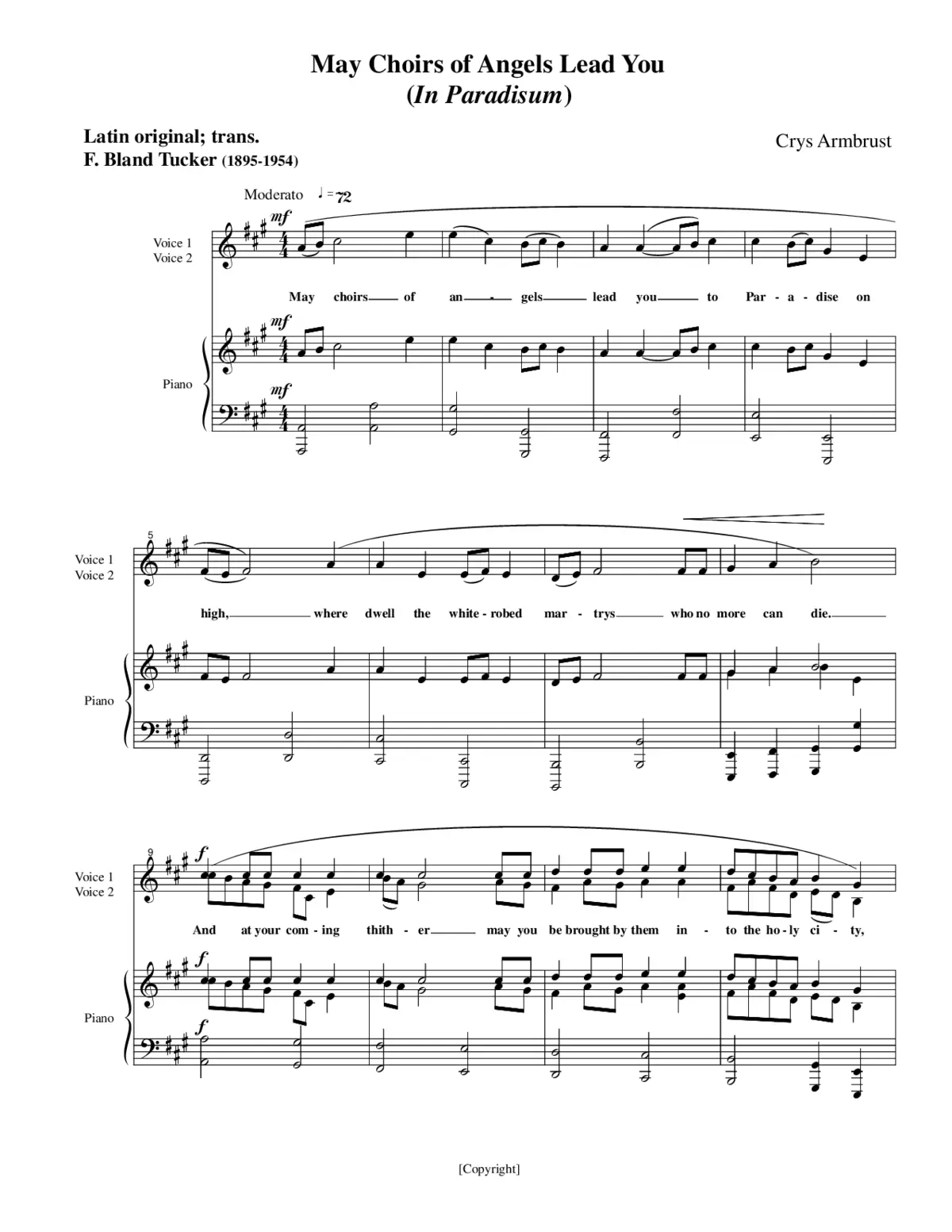 May angels lead you (In Paradisum) - Page 1