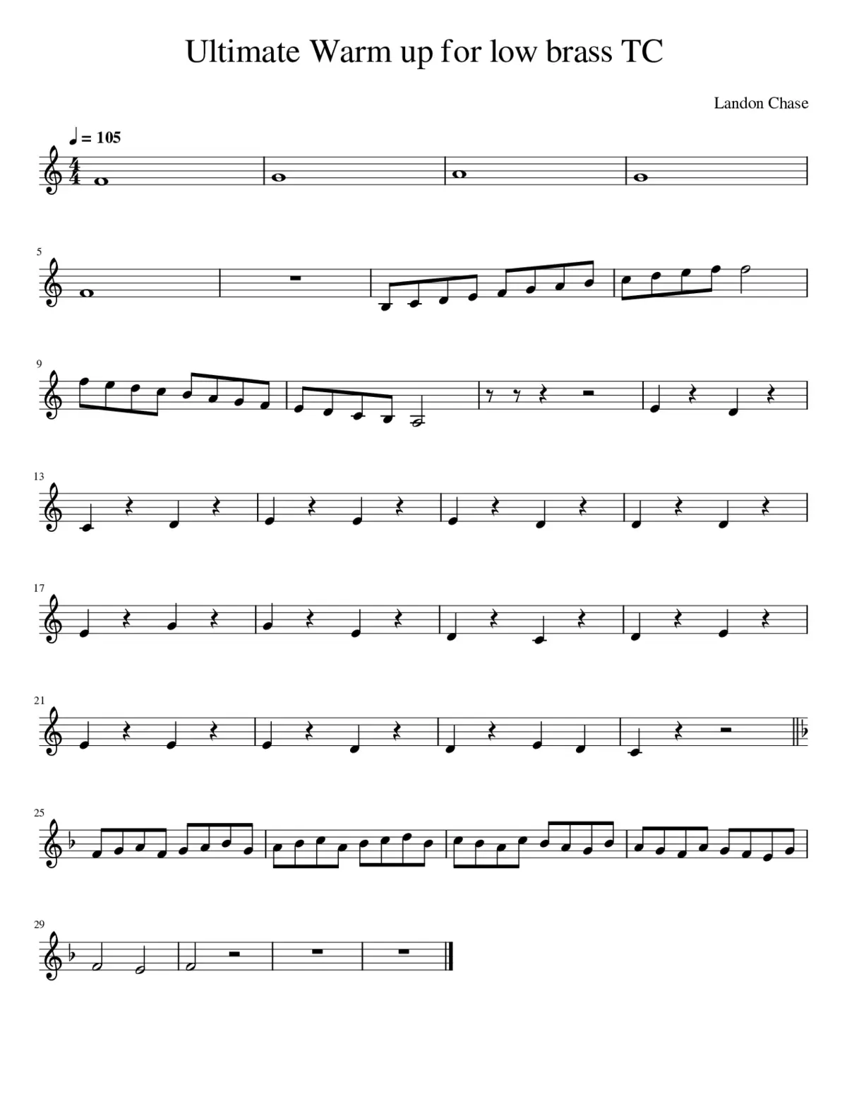 Ultimate Low Brass Warm Up TC - Page 1