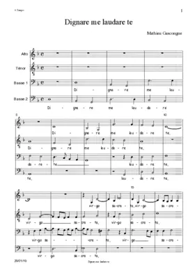 Dignare me laudare te