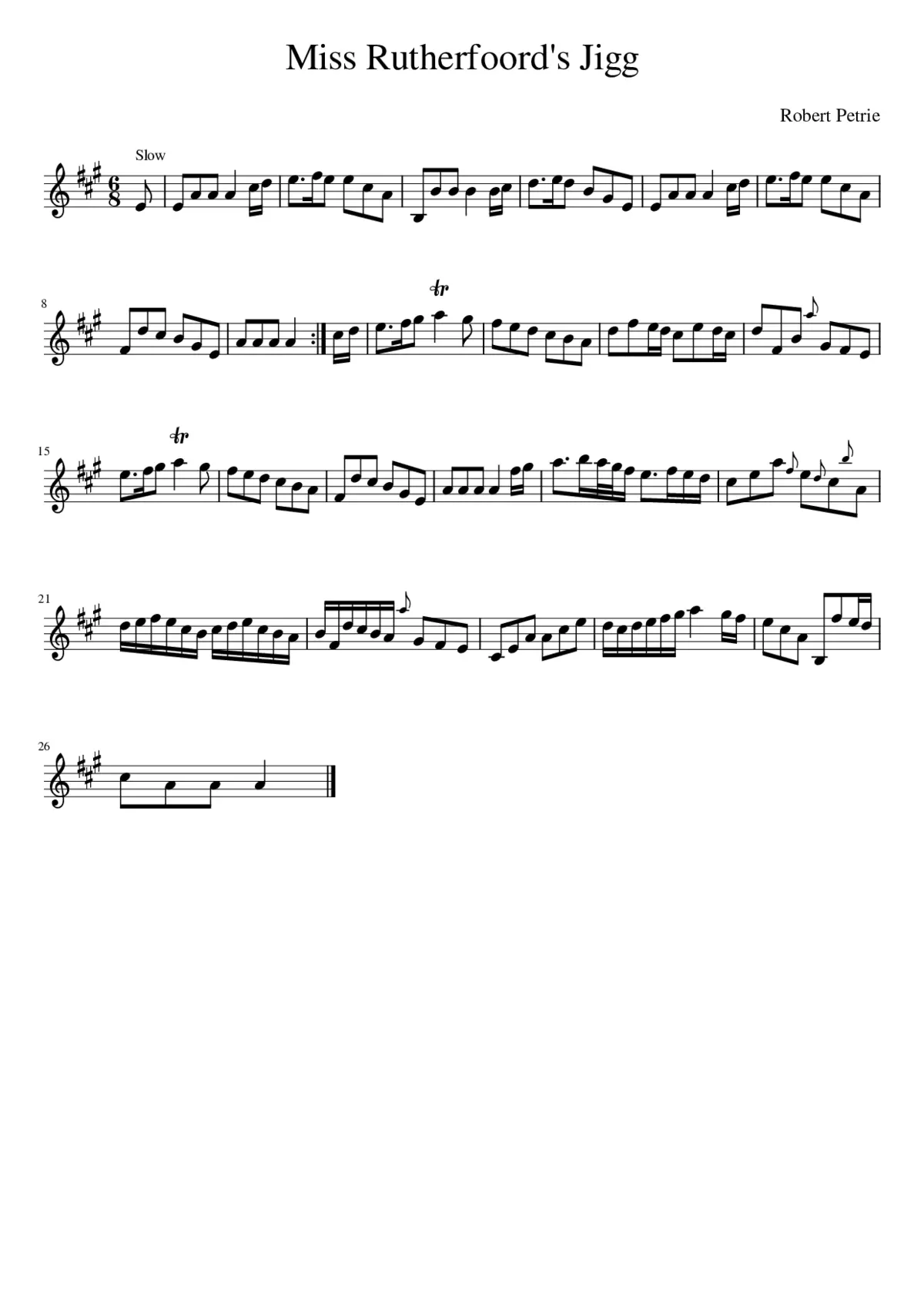 Miss Rutherfoord's Jigg - Page 1