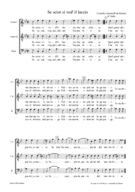 Se scior si ved' il laccio