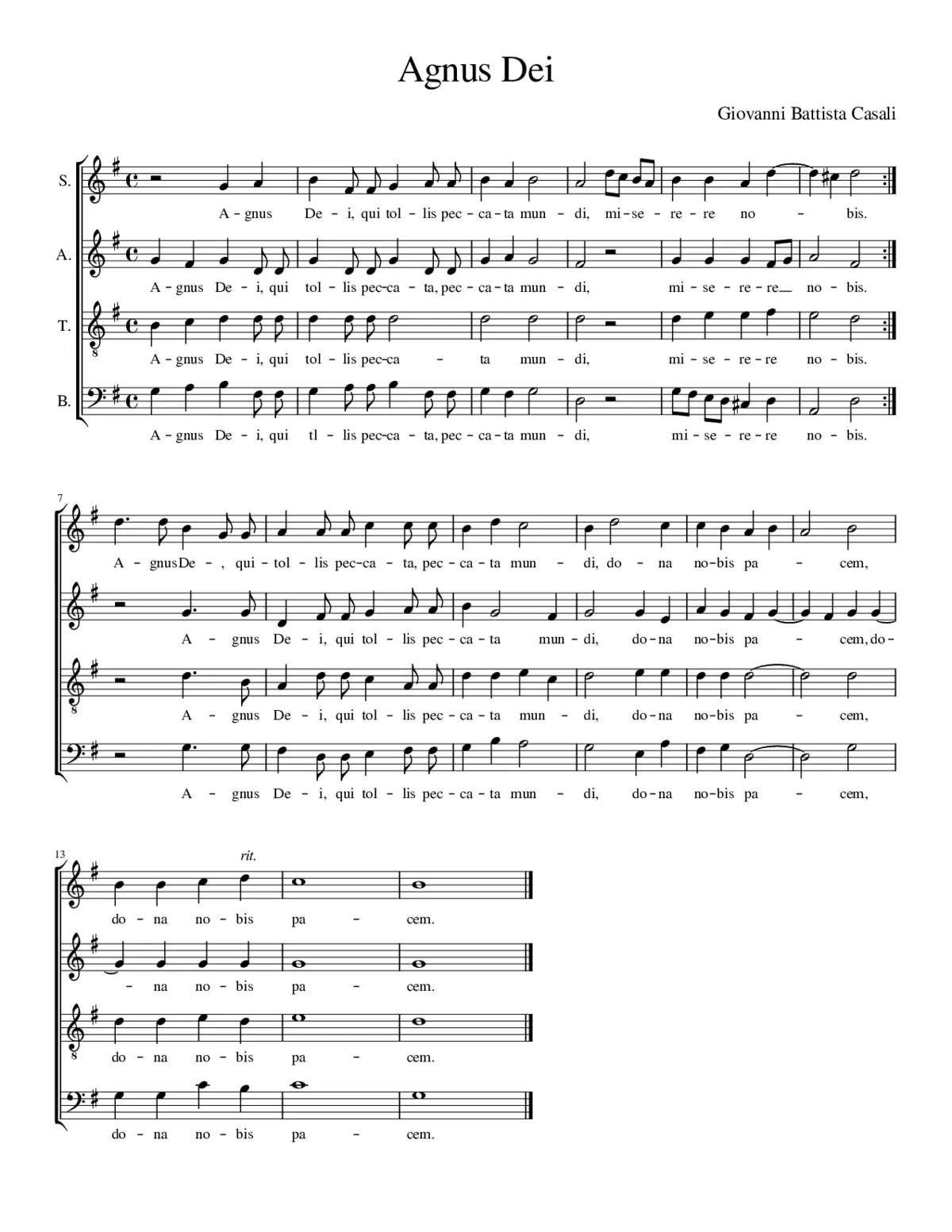 Missa in G major - Page 1