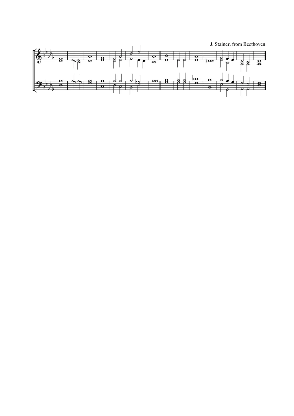 Double chant in D flat major - Page 1