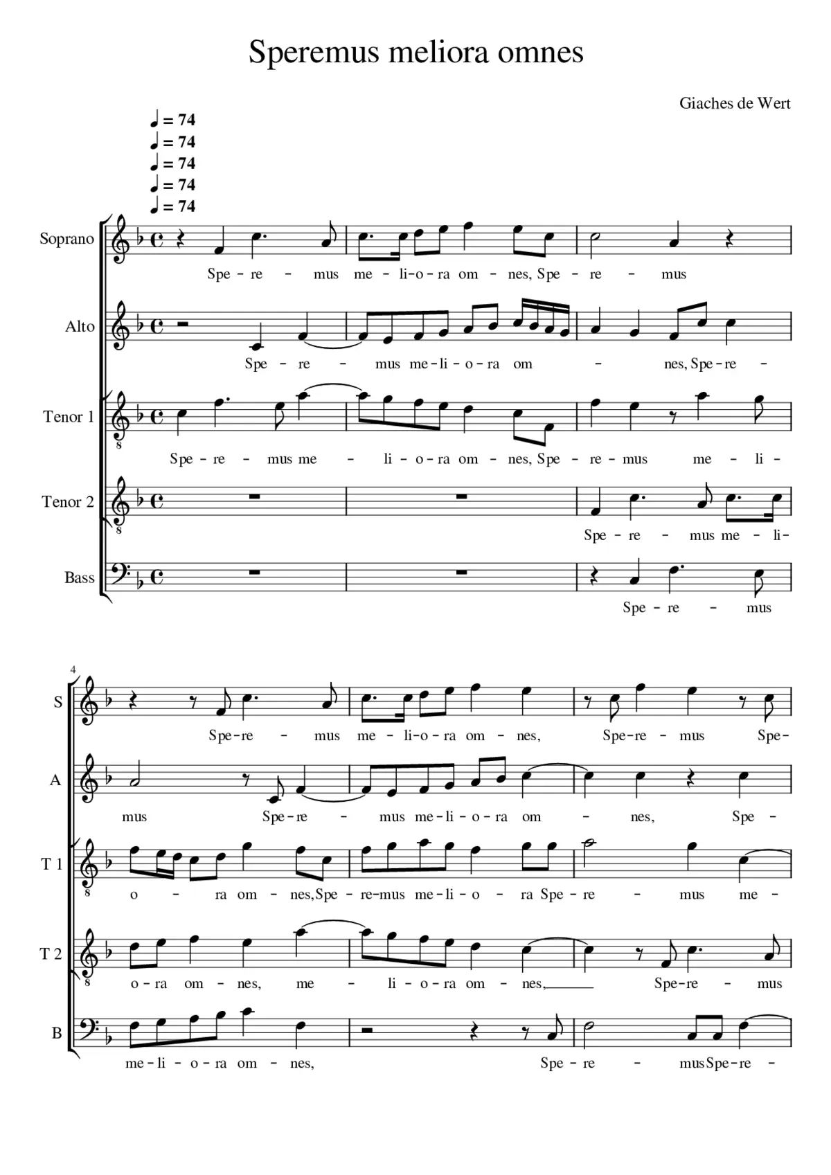 Speremus meliora omnes - Page 1