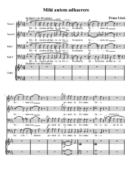 Mihi autem adhaerere