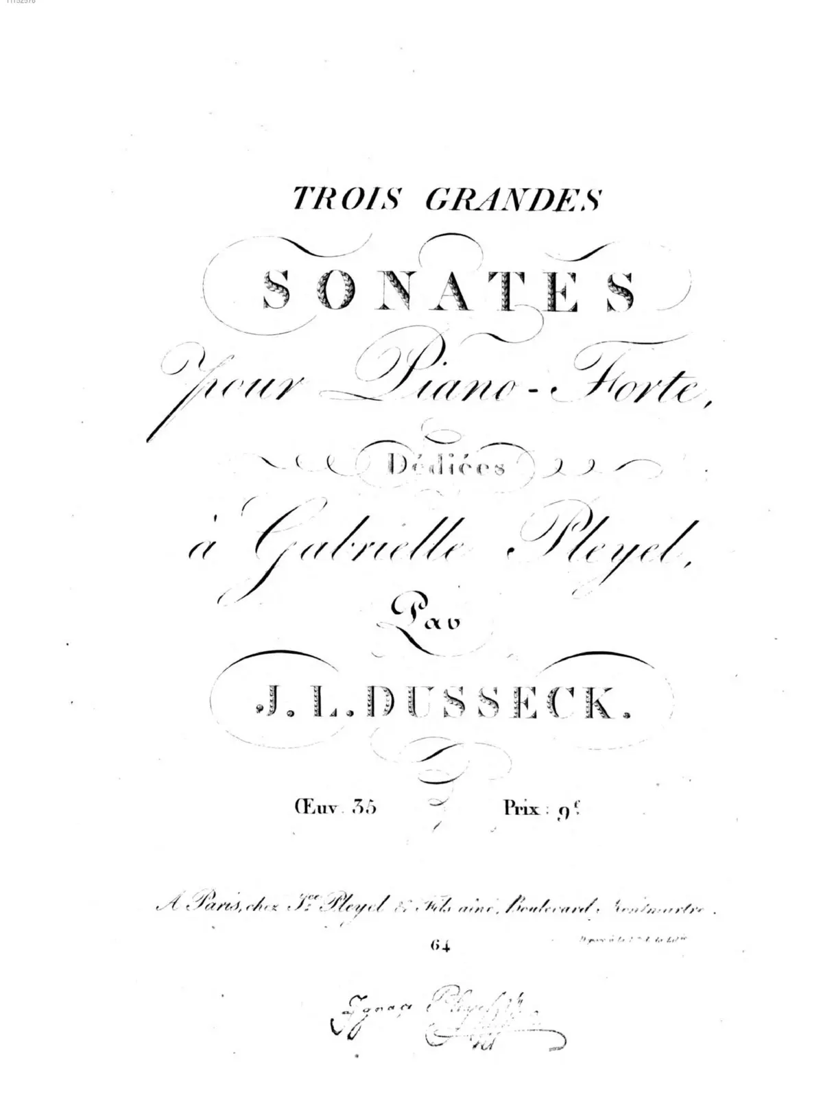 3 Grandes Sonates pour le Piano-Forte - Page 1