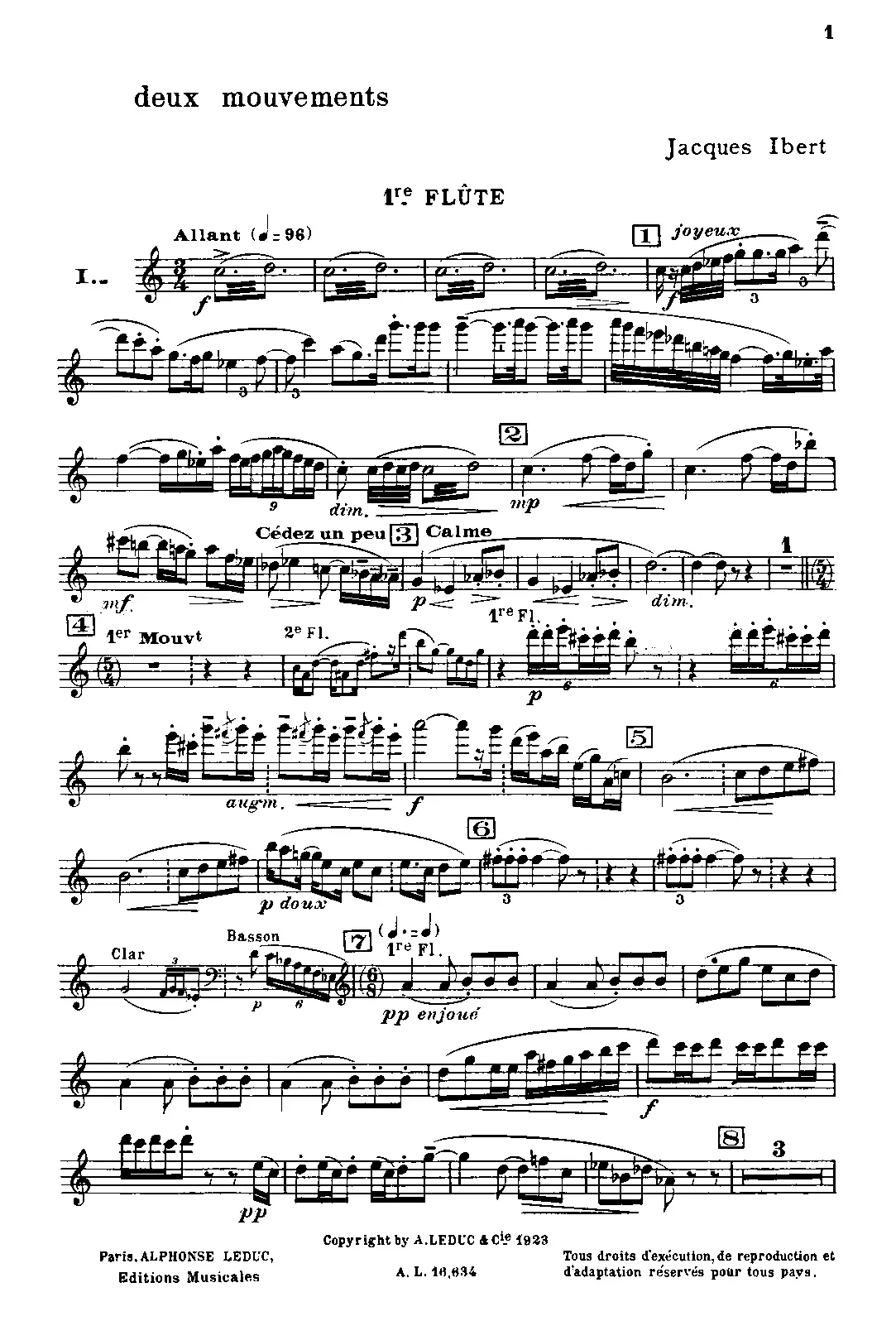 Deux mouvements - Page 1