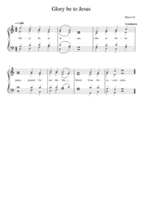 Glory be to Jesus (hymn tune Crosshaven 6.5.6.5)