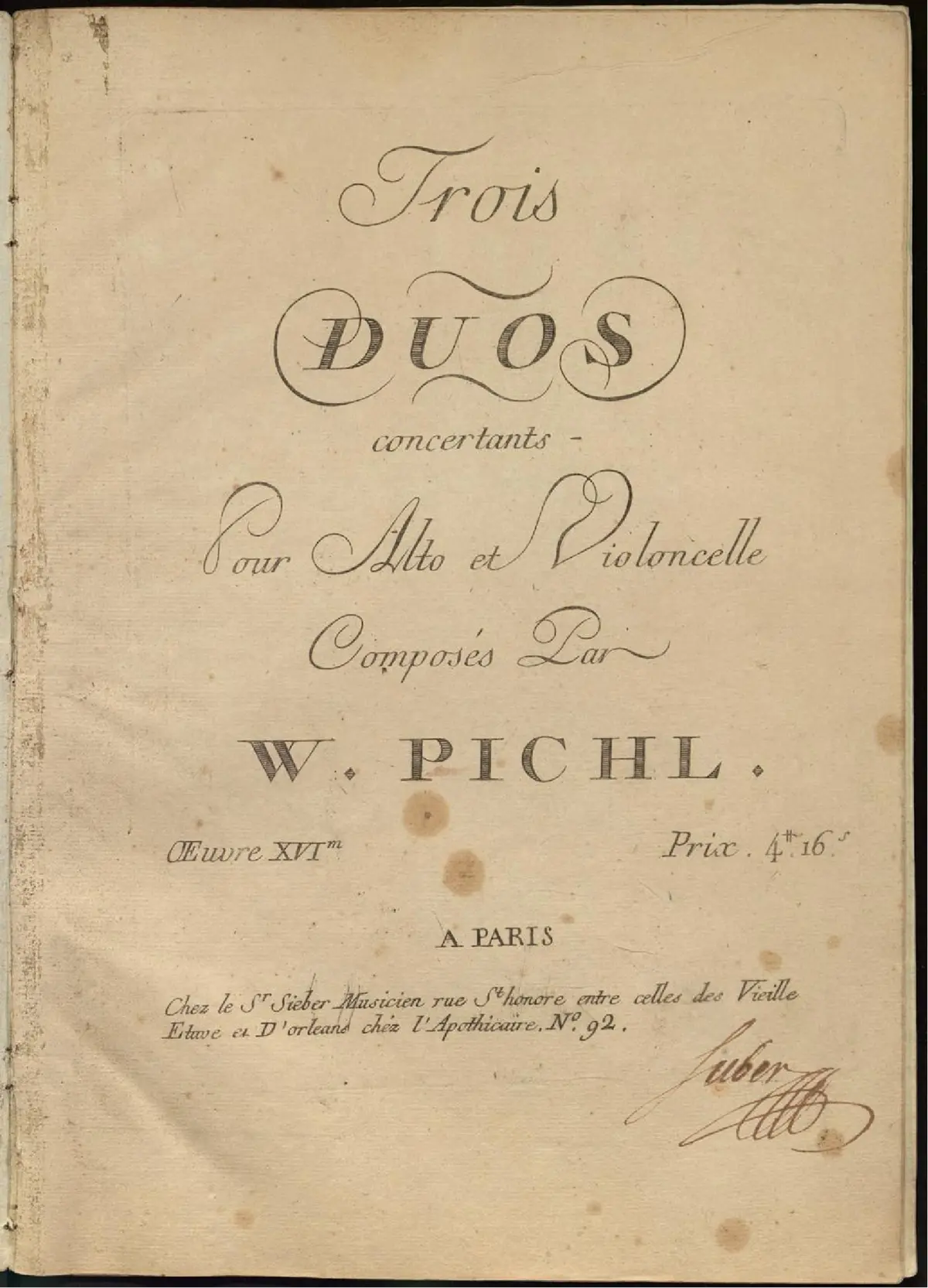 3 Duets for Viola and Violoncello, Op.14 - Page 1
