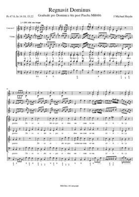 Regnavit Dominus, MH 486