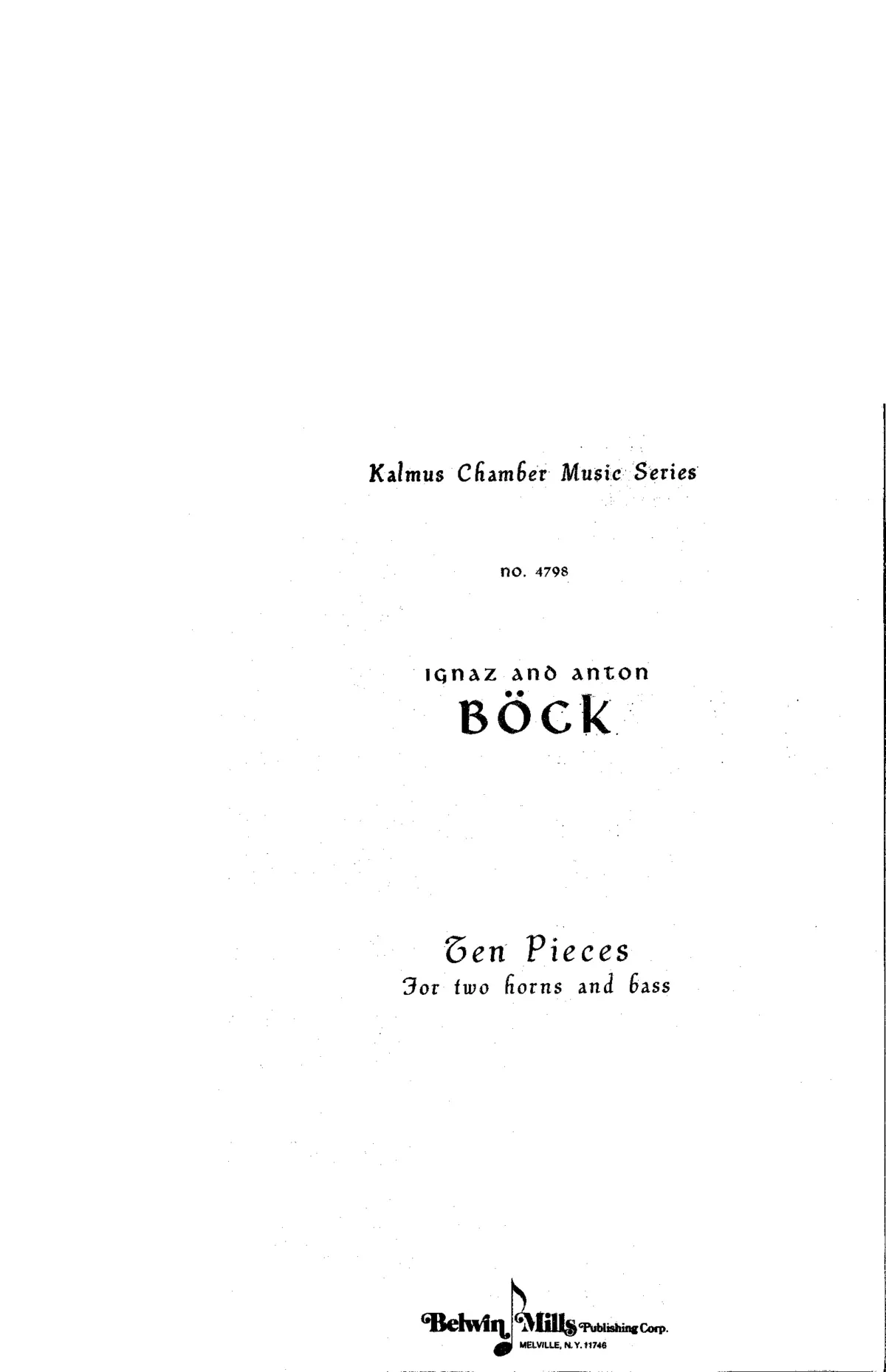 10 pieces for 2 horns and violoncello - Page 1