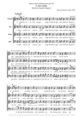 Der Falke, Op. 93a, No. 5