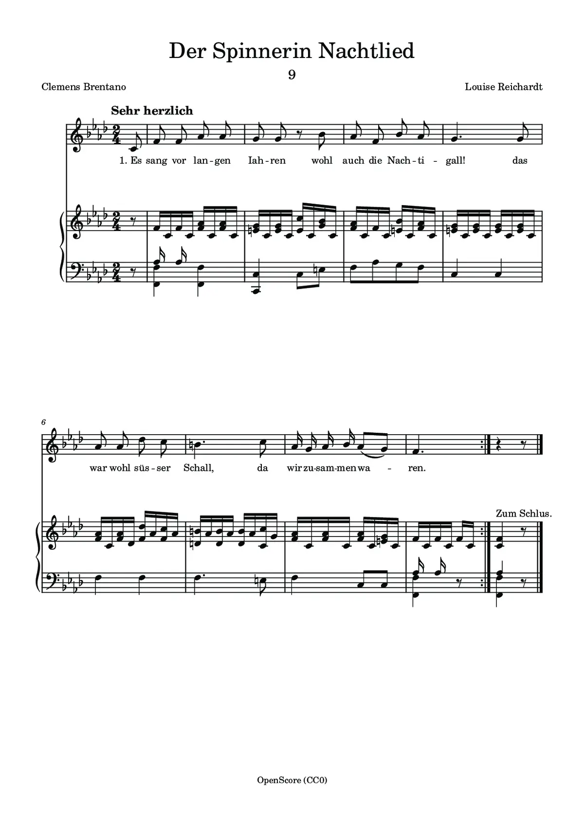 Der Spinnerin Nachtlied - Page 1