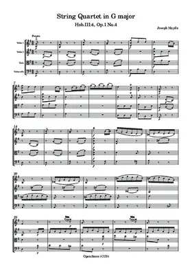 String Quartet in G major, Hob.III:4, Op.1 No.4