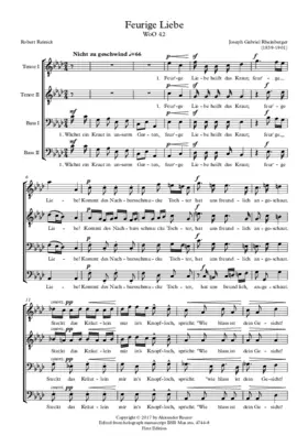 Feurige Liebe, WoO 42