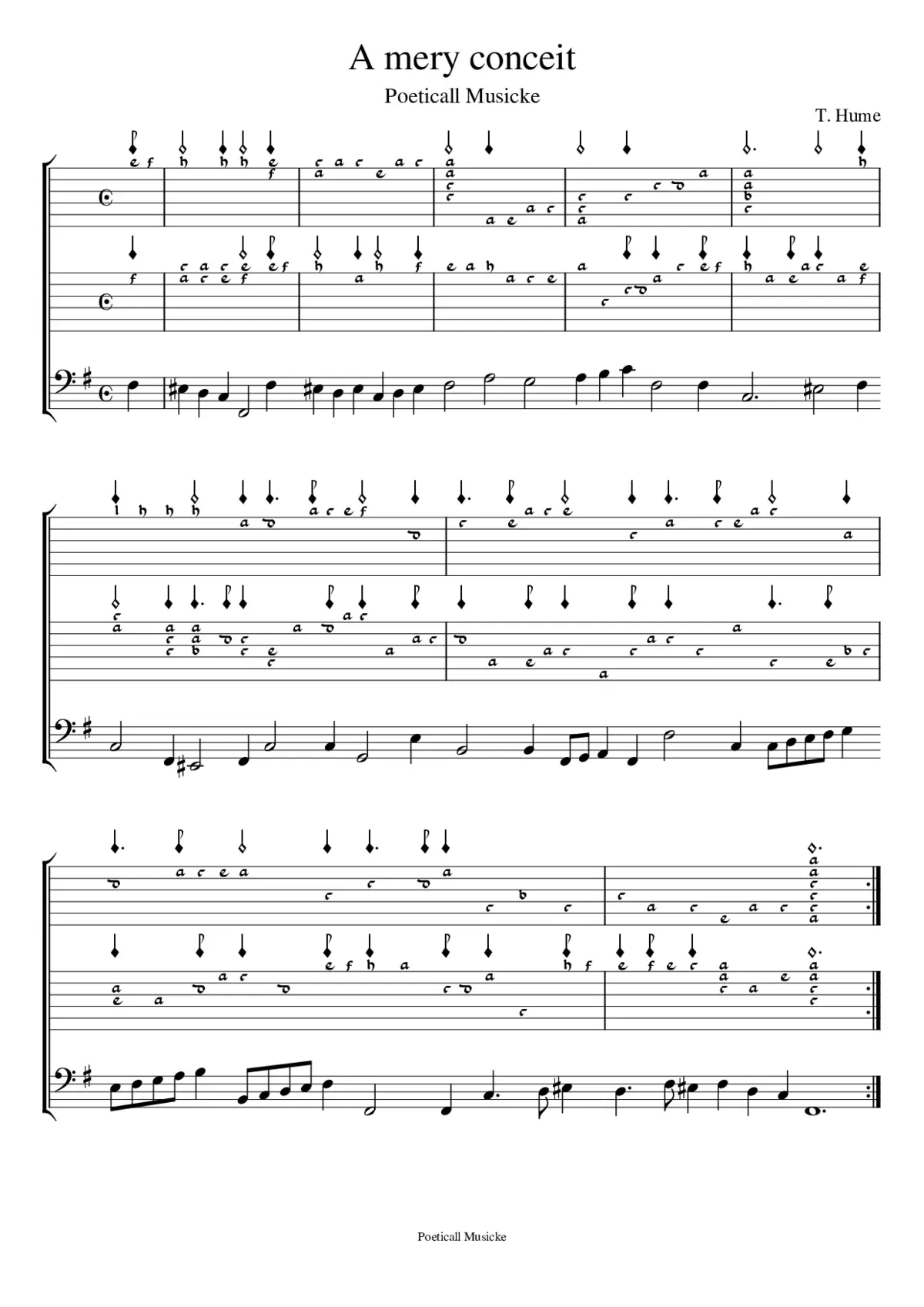 A mery conceit - Tobias Hume - Page 1
