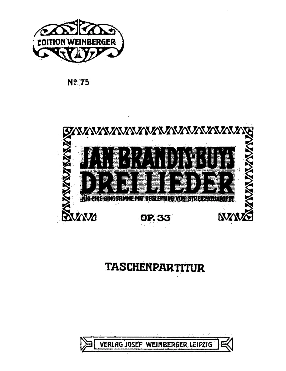 3 Lieder - Page 1