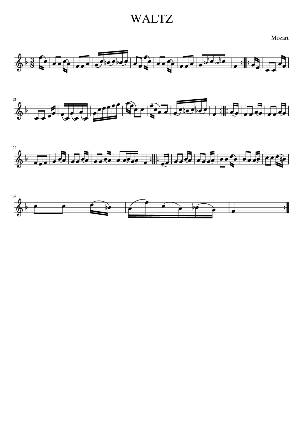 Waltz. CJF.196 - Page 1