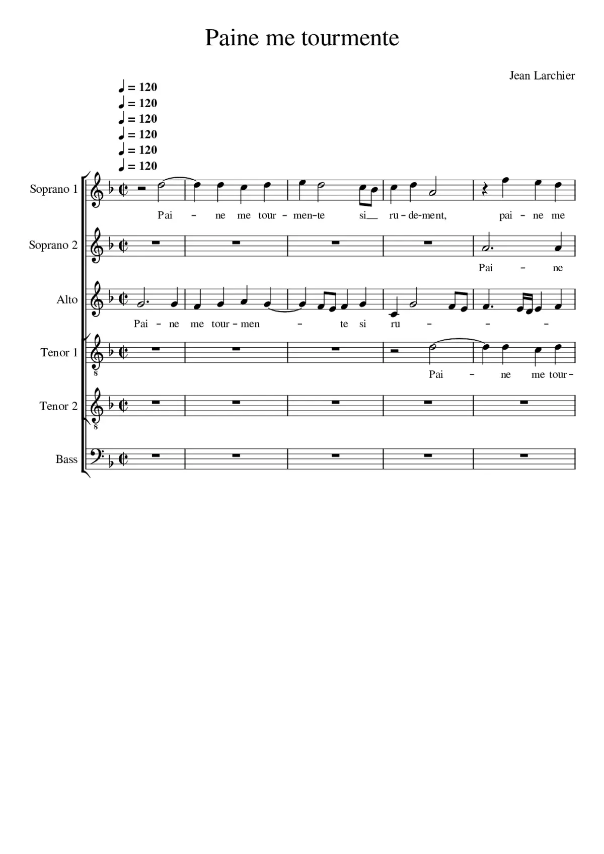 Paine me tourmente - Page 1