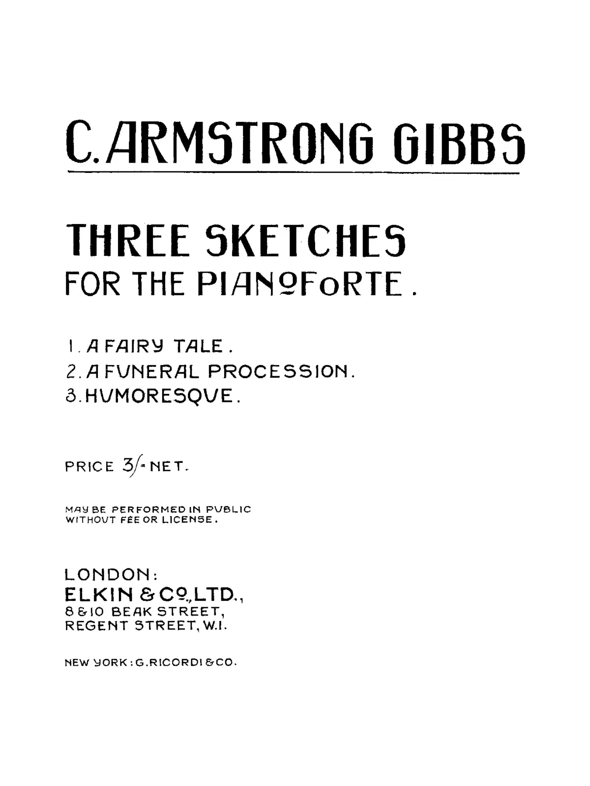 3 Sketches - Page 1