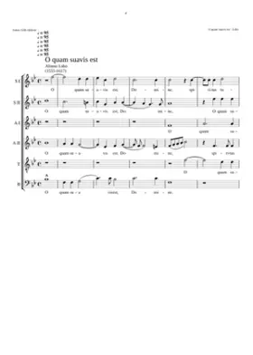 O quam suavis est Domine