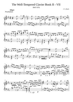 Prelude and Fugue in E-flat major BWV 876