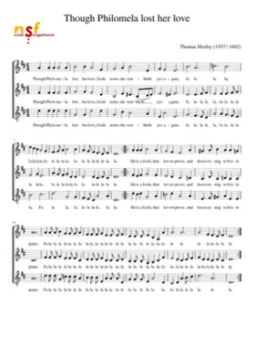 Though Philomena Lost Her Love