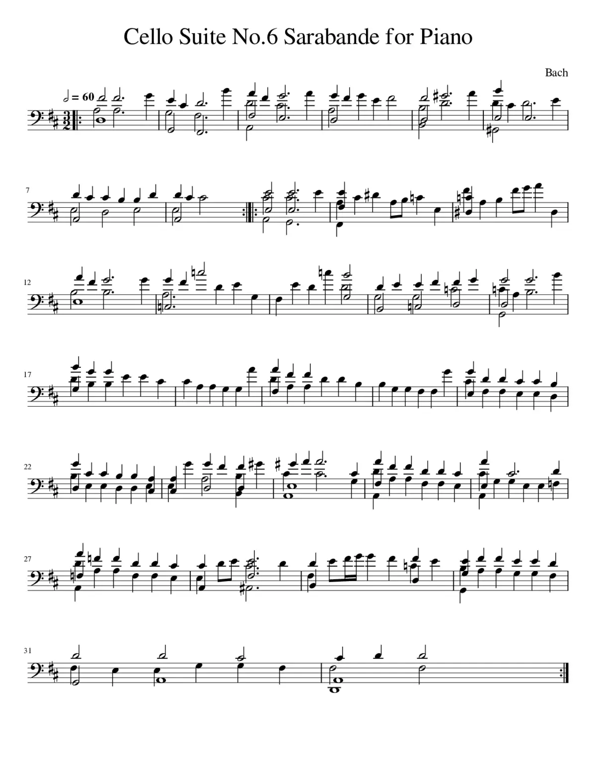 toccata and fugue in d minor - Page 1