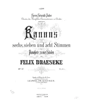 18 Canons for Piano 4-Hands
